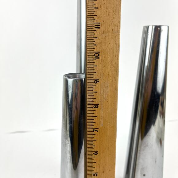 Ikea Modern Minimalist Triangular Profile Tapered Candleholders - Picture 7 of 9